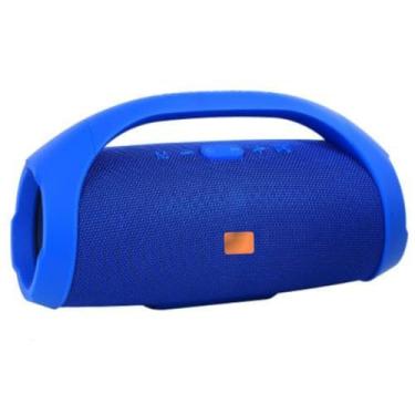 Imagem de Caixa de Som Booms Box 2 GRANDE 33cm Bluetooth Portátil Sem Fio - Pen Drive - SD - Alto Falante Grave (Azul)