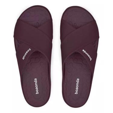 Imagem de Boa Onda Sandália Harmony Chinelo Feminino Ortopédico, 35, Açai