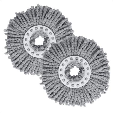 Imagem de Kit 2 Refil para Mop Simplo Giro Fit Esfregão de Microfibra