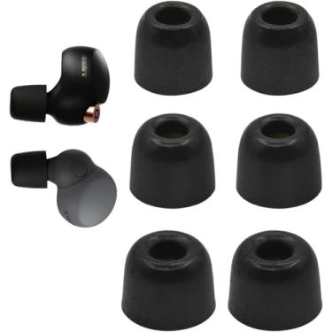 Imagem de Generic Pontas auriculares de substituição de espuma viscoelástica para Sony WF 1000XM4/1000XM5 e MDR XBA WF Series, 3 tamanhos (P/M/G), 3 pares, preto