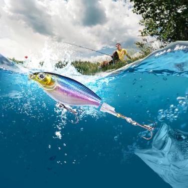 Imagem de Iscas de pesca, 10 cm, 15,6 g, plástico, artificial, realista, ferramentas de pesca, acessório para entusiastas de pesca, amantes de pesca, pesca de truta robalo