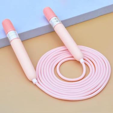 Imagem de Corda de pular, forte e durável, treinamento esportivo, corda de pular para cardio e treinamento de resistência, peso de alta velocidade - rosa