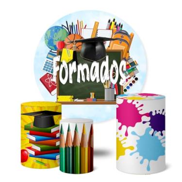 Imagem de Trio Capas Cilindro + Painel Sublimado 1,50m Formatura (K1FOR0013)