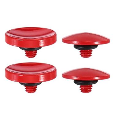 Imagem de Botão do obturador da câmera, pacote com 4 botões de liberação do obturador macio botão de câmera de cobre puro adequado para Nikon para Fujifilm para câmera Leica DSLR/SLR, vermelho