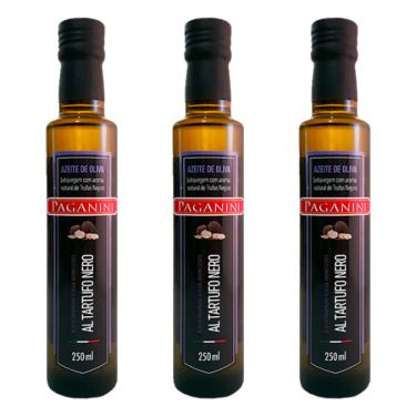 Imagem de Kit 3x: Azeite  Extra Virgem Al Tartufo Nero Paganini 250ml