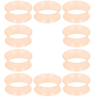 Imagem de Yaalozei Brincos de alargadores de silicone de pele de 22 mm para orelhas kit de alongamento de borracha para orelha de 2,7 cm alargadores macios de orelha alargadores de plástico alargador duplo