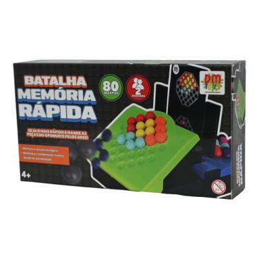 Imagem de Jogo Educativo Batalha Memória Rápida 80 Desafios - DM Toys - DM BRASI