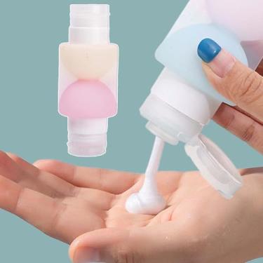 Imagem de Recipientes de viagem, tubos de silicone à prova de vazamento de extremidade dupla - Recipientes de higiene de viagem - para condicionador, xampu, enxaguante bucal, sabonete líquido e assim por diante