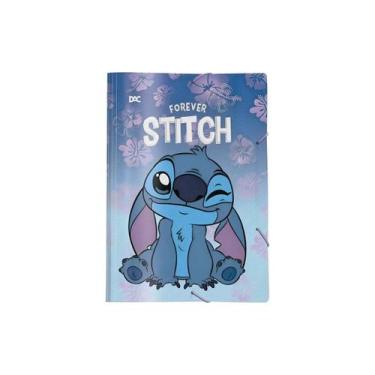 Imagem de Pasta Aba Elástica Stitch Dac Disney Decorada Azul