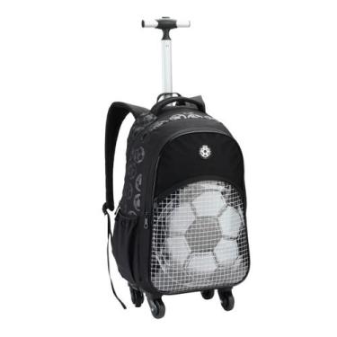 Imagem de Mochila de Rodinhas 360 Bola de Futebol Escolar Meninos - Denlex