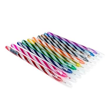 Imagem de Caneta Ponta Fina, Kit 10 Canetas Esferográfica 0.7mm Coloridas Ponta Fina Agulha Tipo, 189 Mm (Comprimento) X 6 Mm (Diâmetro)