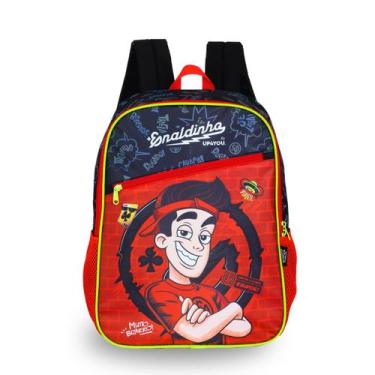Imagem de Mochila de Costas Enaldinho Youtuber Infantil Meninos - Luxcel, Vermel