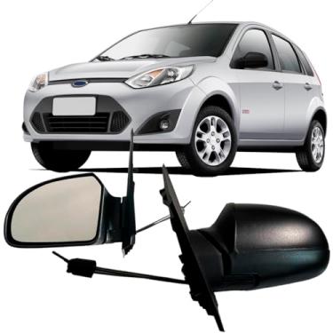 Imagem de Retrovisor Ford Fiesta 2002 2003 2004 2005 2006 2007 2010 2012 2013 2014 Com Controle (Esquerdo)