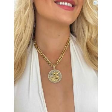 Imagem de Cordão Banhado Ouro 10 Milésimos - Dourado - 50cm - Tojoia18K