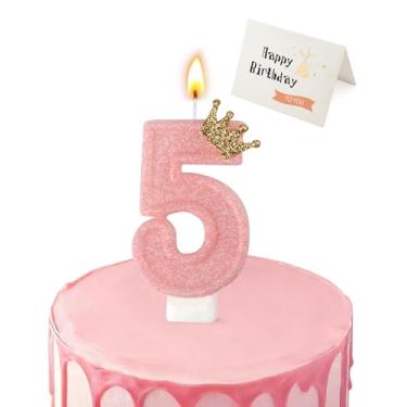 Imagem de Velas com número de aniversário, (número 5)