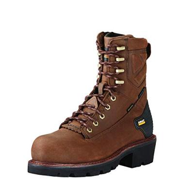 Imagem de Bota de trabalho masculina ARIAT Powerline 8" 400G imperme vel 400G Composite Toe, Marrom, 14