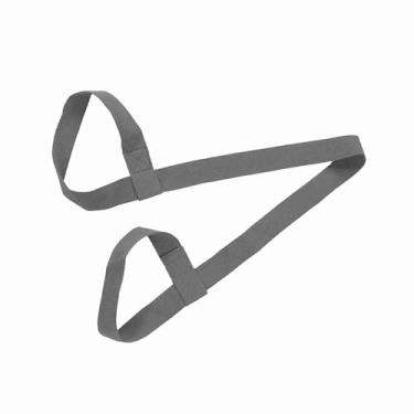 Imagem de Luqeeg Cinto de Transporte de Tapete de Ioga de Algodão Ajustável - Conveniência Viva-voz - Estilingue de Tapete de Ioga Cinza para Fãs de Fitness (Cinza)