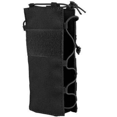 Imagem de Porta-garrafas de hidratação com cordão ajustável, bolsa de garrafa de água de nylon 1000D para caminhadas, acampamento e aventuras ao ar livre, cabe na maioria das garrafas (19 x 8 x 5 cm)