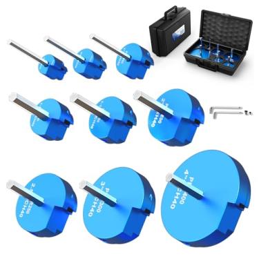 Imagem de Kit de 9 peças de alargador de tubo de PVC com 1/2 polegadas, 3/4 polegadas, 1 polegada, 3-1/4 polegadas, 3-1/2 polegadas, 2 polegadas, 2,5 polegadas, 3 polegadas, kit de ferramentas de cortador de