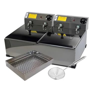 Imagem de Fritadeira Elétrica Óleo 14 Litros + Escorredor +escumadeira