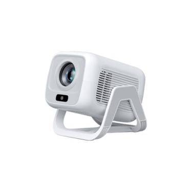 Imagem de Projetor 4K 1080P Full HD 350ANSI Android 13 com controle de voz por IA Suporte giratório (Branco)