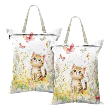 Imagem de SEHANY 2 peças de sacos grandes de lavanderia com alça, à prova d'água, bolsa de roupa para viagem e natação