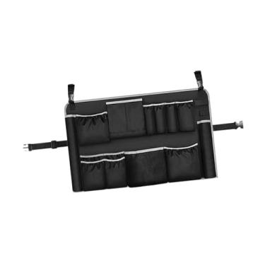 Imagem de YWJLQH Organizador de ferramentas de limpeza com vários bolsos, bolsa organizadora para balde, ideal para guardar ferramentas e suprimentos de limpeza.