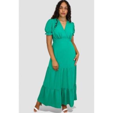 Imagem de Vestido Longo Verde D Bell-Feminino