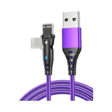 Imagem de Cabo USB Rotativo De Carregamento Rápido Para Apple iPhone 14 13 12 11