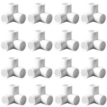 Imagem de Encaixe de tubulação ANPTGHT 1/2 Tee PVC, conector de cotovelo de 3 vi