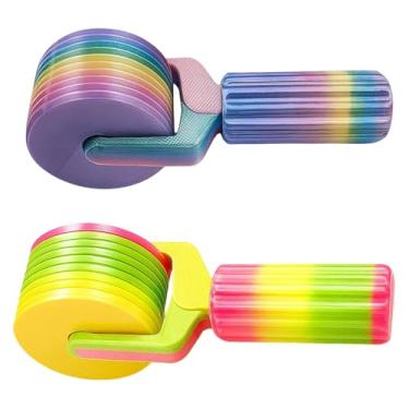 Imagem de Pacote com 2 ferramentas de rolo de pintura de diamante impressas em 3D, cor rosa e pêssego, material PLA ferramenta de roda de rolo de arte de diamante para pintura de diamante