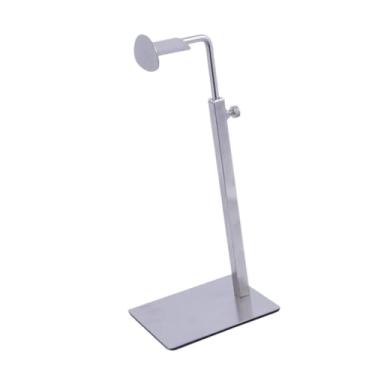 Imagem de MotiveTech Expositor de Bolsas E Carteiras com Prateleira Única E Altura Ajustável para Escritório, Mesa, Quarto, Casa E Loja, Barra Redonda, Tamanho real