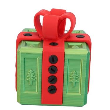 Imagem de Cosiki Caixa de Presente Irritante, Presente Engraçado Reutilizável Impresso Em 3D Com Compartimento Oculto, para Armazenamento de Joias de Feriados de Aniversário (Verde Vermelho)