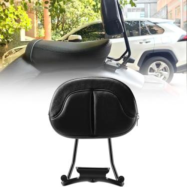 Imagem de XIDAODIT Sissy Bar Encosto de Passageiro Suporte de Bagagem Ajustável Giratório Almofada Traseira Compatível com Kawasaki Vulcan S 650 EN650 VN650 S650 2006-2024 (longo)