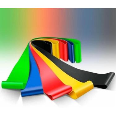 Imagem de Faixas elasticas para exercicios - 5 níveis - IMPORTADO, Padrao, UNI