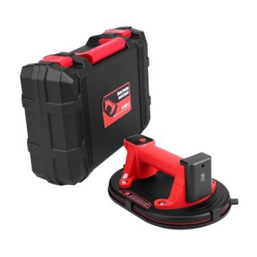 Imagem de RNXRZANK Ventosa elétrica com visor LCD, levantador a vácuo inteligente sem fio antiderrapante para azulejos e vidros, ideal para janelas e vidros metálicos, 10 Inch Diameter
