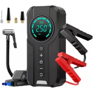 Imagem de Auxiliar De Partida + Bomba Compressor Calibrador De Ar Pneu