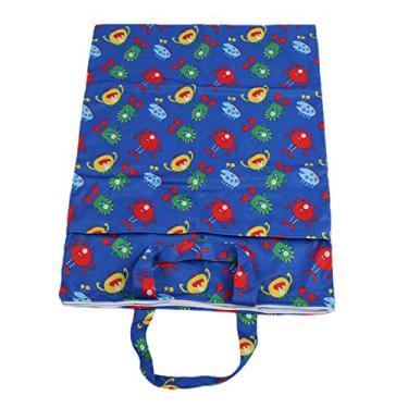 Imagem de Cryfokt Saco Molhado de Fraldas de Pano Reutilizável à Prova D'água para Suprimentos para Bebês Organizador de Viagem, Lavável na Máquina, 60 X 45 Cm, 1 Peça (Azul)