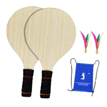 Imagem de Generic 2x Conjunto de raquetes de badminton infantil, conjunto de raquetes de peteca, presentes, exercício físico, pickleball, peteca e raquete para, 2 Bolas Pequenas