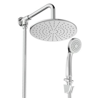 Imagem de Chuveiro 22cm com Desviador e Ducha Manual Life - Celite