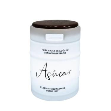 Imagem de Luminária Banco Barril Açúcar com Tampo de madeira