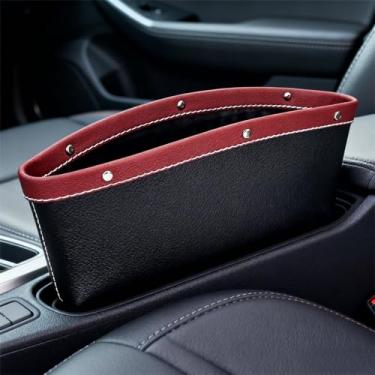 Imagem de Capa para assento de carro, organizador multifuncional de 2 peças com telefone e chaveiro, material de EVA durável, almofada antiderrapante, expande o espaço de armazenamento do console central