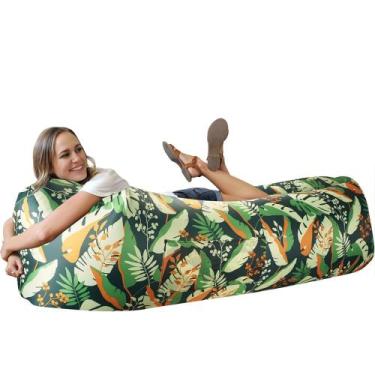 Imagem de Sofá inflable tipo sillón WEKAPO para camping y playa