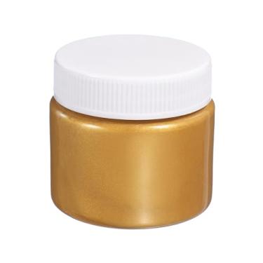 Imagem de PATIKIL Tinta acrílica de 9 ml, acabamento fosco, pigmentos ricos, materiais de pintura de arte à prova d'água para tecido, lona, madeira, couro, pedra, pano, dourado