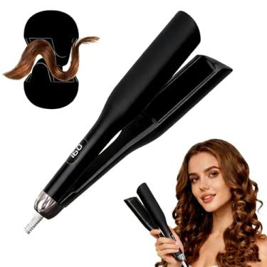 Imagem de Modelador de cabelo sem fio: Mini modelador de cabelo USB recarregável 4000 mAh 3 temperatura configuração viagem portátil com 200 milhões de íons negativos sem fio modelador de cachos