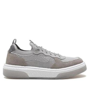 Imagem de Tênis Masculino Beat Pulse Knit Democrata 623102 Off White-Masculino