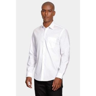 Imagem de Camisa Reg Tricoline Stretch Branco-Masculino