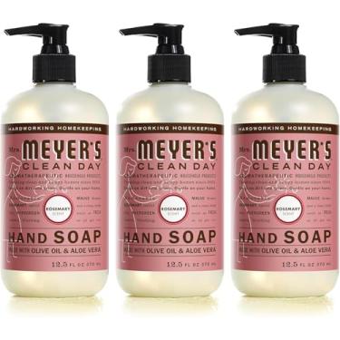 Imagem de MRS. MEYER'S CLEAN DAY Sabonete Líquido Para Mãos Mrs. Meyers Clean Day, Fórmula Biodegradável E Sem Crueldade, Aroma De Alecrim, 12,5 Oz - Pacote Com 3