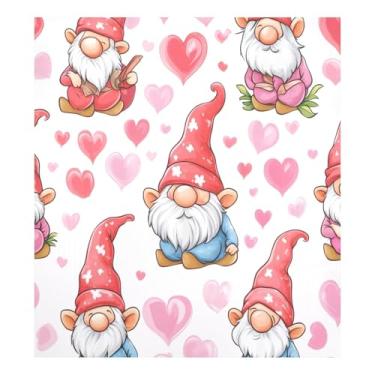 Imagem de Blueangle Gnome Capa magnética para lava-louças Dia dos Namorados, decoração da capa frontal da máquina de lavar louça, adesivos de eletrodomésticos, adesivos de eletrodomésticos, 58 cm C x 66 cm