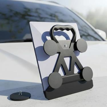 Imagem de Starlink Mini Suporte de Carro Para Teto, Mini Case Base Antena Gen4 Geração Starlink Ímãs Veicular Compatível Com a Maioria dos Veículos Conexão Sinal de Satélite Neodímio (Preta)